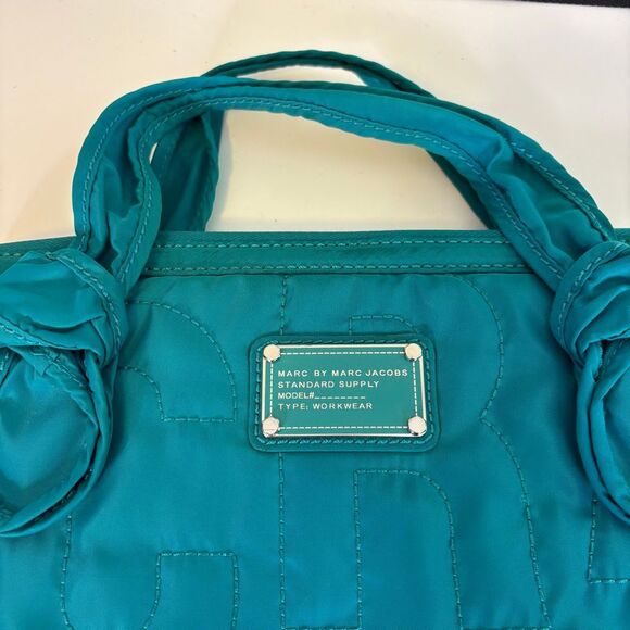 Marc by Marc Jacobs Turquoise 13" Laptop Crossbody Carrying Case Bag - Picture 3 of 7